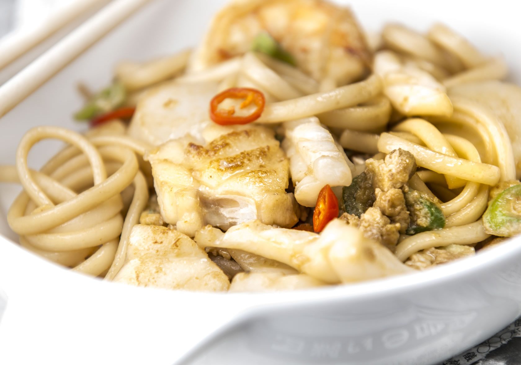Seafood Stir-fry with Udon Noodles