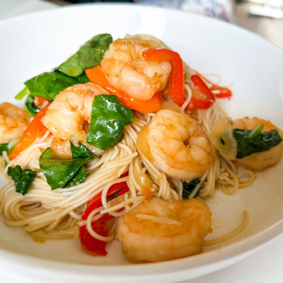 Spinach Prawn Somen Stirfry V2 Spinach Prawn Somen Stirfry V2